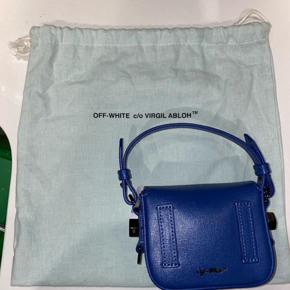 Off-White Diagonal Stripe Crossbody Bag - Picture 6 of 7